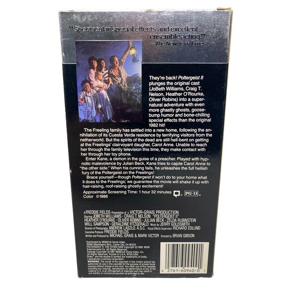 Poltergeist II The Other Side VHS 1986 - Picture 4 of 6